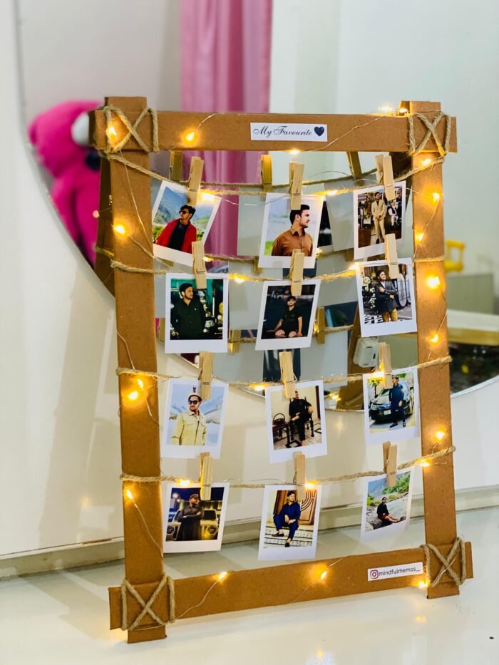 Wooden polaroid frame with clips✨️ - Image 2